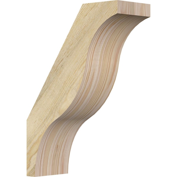 Ekena Millwork 4"W x 10"D x 14"H Funston Rough Sawn Knee Brace, Douglas Fir BRC04X10X14FST00RDF - main